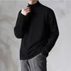 Männer Pullover Yasuk 2023 Frühling Herbst Winter Feste Beiläufige Plüsch Rollkragen Lose Boden Doppelseitigen Samt Pullover Einfache Warme BigSize 230718