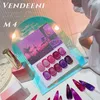 Vernis à ongles Rose Red Series Cat Eye Magnétique Vernis à Ongles Gel Couleur Diamant Vernis Semi Permanent Hybird UV Acry pour Nail Art Soak Off Gel 230717