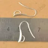 100x DIY Making 925 Sterling Silver Jewelry Findings Hook Earring Pinch Bail Ear Wires For Crystal Stones Beads275f