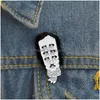 Pin Spille Edgar Allan Poe Emaille Pins Bloem Grappig Figuur Broche Regalo Schrijver Pittogramma Distintivo Denim Jeans Revers Pin Kledin Dhyyb