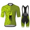 Cykeltröja sätter Menskläder Kort ärm Herable Ropa Ciclismo Summer Set Bike Uniform Bicycle Kit Maillot HOMBRE 230717