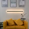 Lampada da parete Long Strip Led Light Soggiorno Decorazione Soft Home Decor Bagno Portico Moderno stile nordico Semplice Sconce