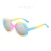 Crème solaire pour enfants enfants fleurs colorées dessin animé enfants lunettes de soleil mode enfants rond Protection UV nuances lunettes 230718