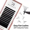 False Eyelashes Easy Fan Lashes Extension DIY 2d3d5d10d Faux Mink Blooming Eyelash Extensions 003005007010 Auto Fanning Makeup 230617