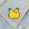 Pins Brooches Lovers Pears Enamel Pin Cartoon Perfect Badge Brooch Lapel Denim Jeans Bags Shirt Collar Fun Fruit Jewelry Gift For F Dhlyx