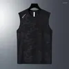 Gilets pour hommes Fitness Sports Vest Summer Gym Suit Running Training Uniform Casual Stretch Respirant T-shirt sans manches à séchage rapide