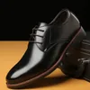 Marka Mazefeng Formal 444 Erkek Deri Dantel Up Dress Oxfords Moda Retro Ayakkabı Zarif İş Ayakkabı Damlası 2 79
