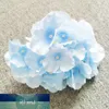 5pcs fiori di seta artificiale blu teste di ortensia per la decorazione domestica grande sfondo muro bianco fiori finti ghirlanda fai da te Accessy Gixkn