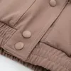 Vestes pour femmes mode 2023 veste pilote unique rétro décontracté cou rond grand poche de haute qualité de haute qualité conception de poitrine simple
