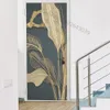 Adesivos de parede autoadesivos Adesivo de porta Moderno Abstrato Decoração Vinil Impermeável Removível Corredor Art Poster Decalques Decoração de casa 230717