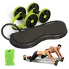 Ab Rollers Indoor Muscle Exercise Equipment Power Roll Abdominale en volledige lichaamstraining Double Wheel Arm Waist Been Trainer Home Gym Fitness HKD230718