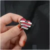 Stift brosches rött hjärta offert banner emalj stift punk för väska kläder lapel pin knapp badge tecknad smycken present vänner droppe Deliv Dhyfn