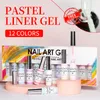 Nagelgelmålning gel nagellack set pastellfoder gel kit blöt ut uvled diy ritning sommar semipermanent lack nagel konst gel set 230717