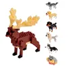 Blokken Mini Bouwstenen Dier Diamant Model Micro Bricks Hond Kat Vogel Moose Wolf Panda Ara Speelgoed Voor Kinderen Verjaardag geschenken R230718