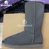 Marque Designer Bottes Hiver Neige Grandes femmes épaisses en peluche chaudes chaussures en coton anti-dérapant à fond plat 5815 botte 2cm de long