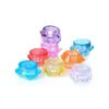 3 Gram 5 ML Plastic Cosmetic Container Jar Diamond Shape 8 Colors Mini Empty Pot For Eyeshadow Nails Powder Beads Jewelry Cream Wax Wlcan