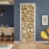 Wall Stickers Retro Imitation Wooden Door To Make Old PVC Waterproof Selfadhesive Scratchresistant Home Decoration Mural Posters 230717