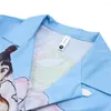 Chándales para hombre, camisa informal holgada de manga corta, traje de calle de verano, personalidad Retro, estampado Digital, vacaciones, playa, conjunto de dos piezas