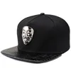 Berretti a sfera V per Vendetta Baseball cappelli Snapback regolabili in metallo Gorras stile Hip Hop donna uomo ragazzo nero Cool Flat Dropship