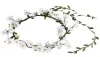 Ny babysbreath pannbandstillbehör bröllop Vitt blommigt huvud Garland Bohemian Beach Head Band Boho Girl Floral Crown