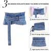 Ceintures Large Denim Taille Ceinture Pour Femmes Rétro Corset Cinch Ceinture Dames Robe Cinturones Para Mujer Hombre