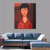 Обнаженная живопись Canvas Artmade Amedeo Modigliani из главы молодой девушки искусство нефтяное искусство современное домашнее декор