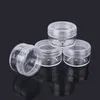 5Gram Empty Clear Plastic Cosmetic Containers Sample Packing Portable Travel Bottle Pot Jars for Cream Lotion 5ML Cudif