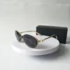 Projektantka Pearl Sunglasss for Woman Classic owal marka okularów słonecznych metalowa rama kobiet okulary uv400