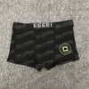 Designer Boxers märke underbyxor sexiga herrboxare casual shorts brev underkläder lyxig andningsbar underlag