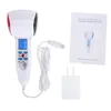 Ansiktsvårdsenheter LCD Digutal Cold Hammer Ultrasonic Skin Lifting Antiaging Rejuvenation Machine Red Blue Pon Beauty Massager 230617