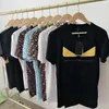 FF -skjortor Designer Mens Summer Is Casual Tshirts Womens Letter Printing Kort ärmar Fashion Trend Enkla mångsidiga par Fendy Rainbow Fendis Fendiliness