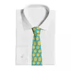 TIE TIE DA MENS TIGLIE Slimina magri fette di limone magro cravatta in stile libero da uomo matrimonio