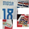 American College Football Wear Nations League Demi-finales MODRIC MUSA PERISIC KOVACIC Maillot Player ISSUE Sports Jersey