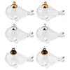 Pendentif Colliers 2 Pcs Clair Mini Baleine Forme Vide Verre Souhaitant Bouteilles Flacon Charmes Pots DIY Charme Fabrication de Bijoux