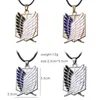 Chains 2023 Attack On Titan Necklace Of Freedom Eren Key Shingeki No Kyojin Pendants Anime Jewelry Leather Rope