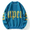 Heren Truien AankomstY2K Kleding Heren Gebreide Trui Streetwear Losse Dames Truien Letter Print Hip Patroon Winter Lente