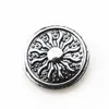 10 Stück Antik-Silber-Sonnen-Druckknopf, 18 mm, zum Selbermachen, Ingwer-Druckknopf-Armband, Armreifen, Charms-Druckknöpfe, Schmuck2716