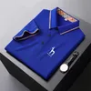 Men's Polos Men's golf clothing spring and autumn middle-aged Men short-sleeved T-shirt solid color thin lapel bottoming shirt casual trend 230717