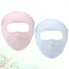 Bandanas 2 Pcs Lavable Masque Sun Block Extérieur Été UV Couverture De Visage De Protection Respirant