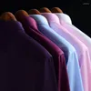 Camicie casual da uomo 2023 Non-Iron Solid Soft Easycare Stretch Uomo Camicia a maniche lunghe in spandex Abbigliamento da ufficio