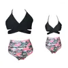 Dameszwemkleding Moeder En Dochter Strand Zwemkleding Mama Kinderen Bikini Familie Bijpassende Outfits Moeder Zwemmen Badpakken Voor Kinderen Meisjes Dame