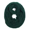 Schals Chunky Zopfmuster Loop Schal Damen Winter Einfarbig Halswärmer Infinity Snood S