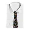 Bow więzi śmieszne kreskówka szkielet tańcząca modka hop krawat unisex moda poliester 8 cm wąska szyja dla mężczyzn akcesoria koszuli cravat