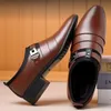 Men de respiration 471 Cuir Business Oxfords Chaussures robes formelles Male Bureau Médinage Flats en caoutchouc Mocassin Homme 230718 267