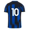 23および24 Luca Library Dimarco Jersey Jersey Barella埋葬ゼコミランタロット。ジョン・ヴィダルj。 Correa、2023、2024 Lilian Thuram Football Shird Calhanoglu Men Frattesi Childre