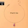 Pendant Necklaces Lovely Robot Necklace For Women Luxury Rhinestone Pearl Clavicle Chain Party Jewelry Wholesale Collar 21956