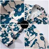 Camicie casual da uomo Moda estiva Stampa floreale Manica corta Camicia da vacanza al mare Hawaii Stile coppia Camicetta allentata vintage morbida e sottile