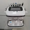 8 IN 1 Hydro Ultrasonic Skin Scrubber Microdermabrasion Oxygen Face Spray Hydrafacial Machines With Warm Cold Hammer