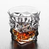 Weingläser, quadratischer Kristall-Whisky-Glasbecher für die Hausbar, Bier, Wasser und Party, Hochzeitsgeschenk, Trinkgeschirr