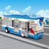 블록 235pcs City Express 버스 빌딩 블록 세트 안전한 안락한 빠른 제작자 벽돌 인물 Playmobil Educational Kids Toys R230718